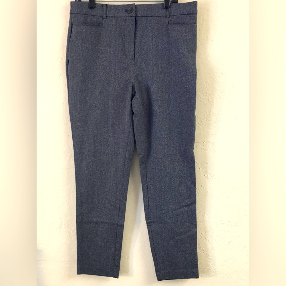 LOFT Curvy The Skinny Dress Pants Trousers 12 Gray Professional Office Business
